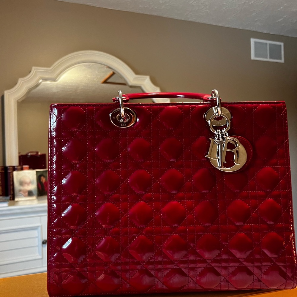 💯 % Authentic Dior Red. Silver Hardware. - Picture 5 of 13
